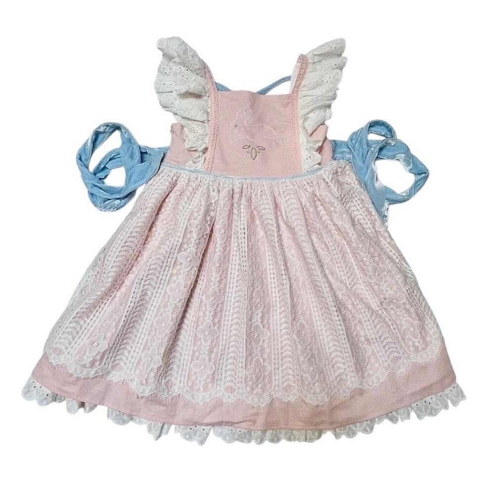 Love & Grow Vintage Bunny Pinafore Size 6